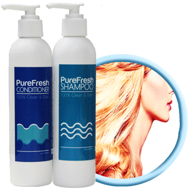 PureFresh Shampoo & Conditioner Combo Set - 240ml x 2 - Biosense Clinic