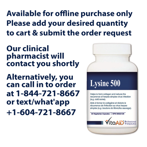VitaAid Lysine 500 - Biosense Clinic