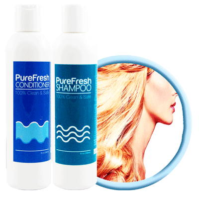 PureFresh Shampoo & Conditioner Combo Set - 240ml x 2 - Biosense Clinic
