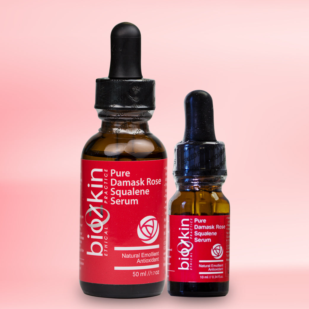 BioZkin Pure Damask Rose Squalene Serum 50ml & 10ml- Biosense Clinic