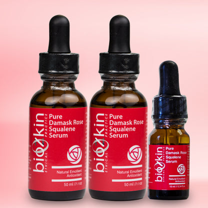 BioZkin Pure Damask Rose Squalene Serum 50ml x 2 Get 10ml x 1 Free- Biosense Clinic