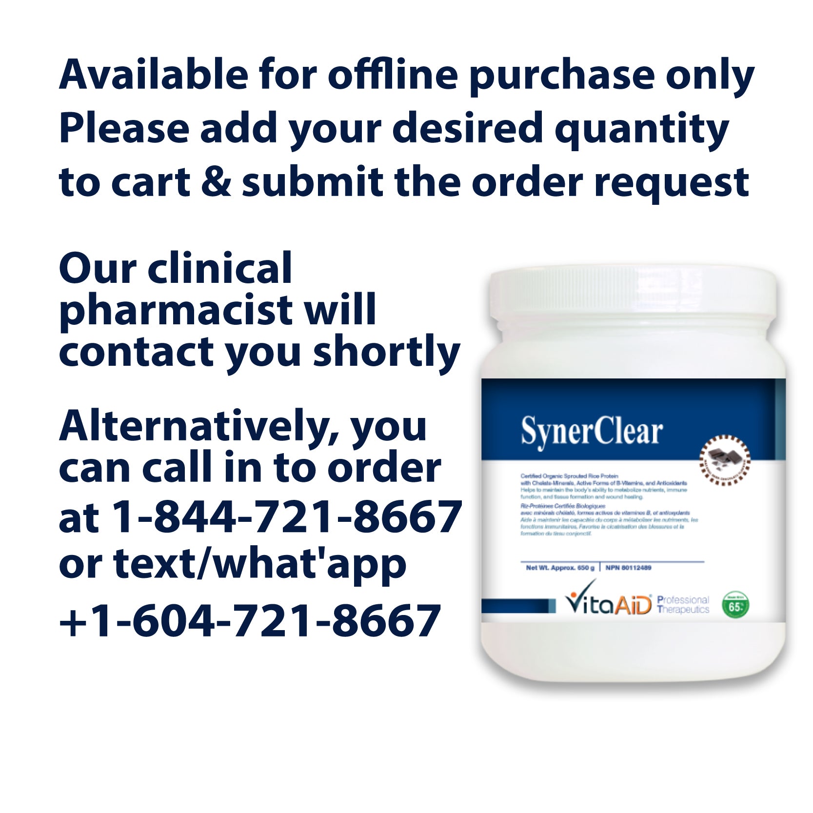 VitaAid SynerClear® (Chocolate) - biosenseclinic.com